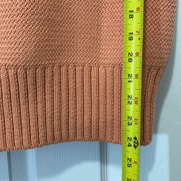Cos racked stitch knitted vest in orange size M - Picture 9 of 10
